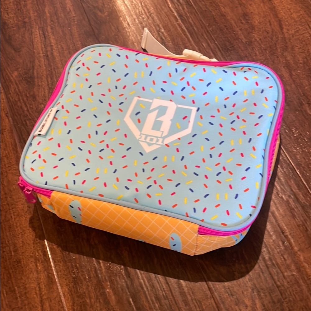 Sprinkle Design Kids Lunch Bag - Blue and Pink
